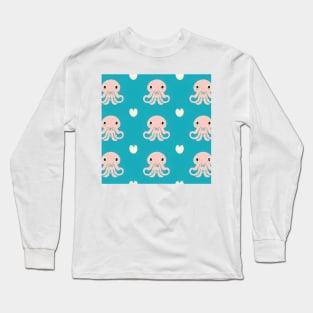 Bountiful Sea - Super Cute Colorful Octopus Pattern Long Sleeve T-Shirt